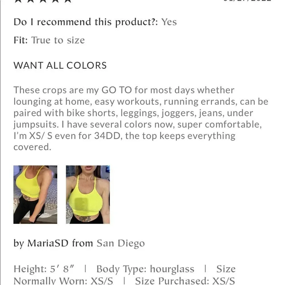 Free People Happiness Runs Ribbed Cropped Tank Top Stoned Eagle NWOT XS/S M/L - Picture 6 of 9